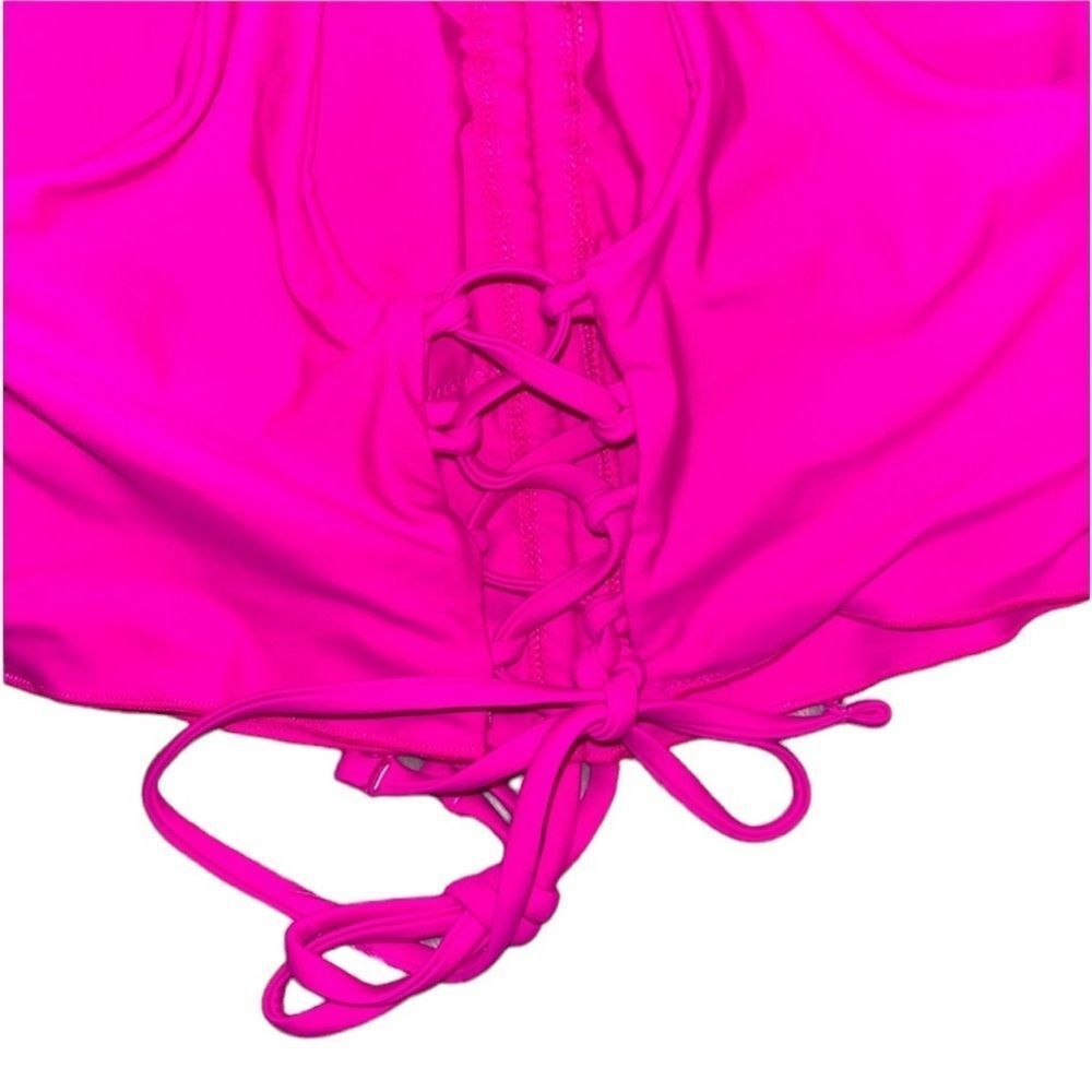 Zaful Hot Pink Bikini Top - Picture 3 of 7